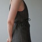 Thin Strap Crossed V Neck Top / Vest Size S Gray Photo 2