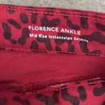DL1961 Florence Club Instasculpt red black leopard print skinny stretch jeans 25 Photo 7