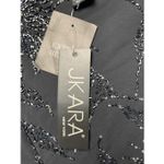 NWT J Kara Women's Scoop Neck Line with 3/4 Sleeve Beaded Top Long Dress Black S Size 6 Photo 4