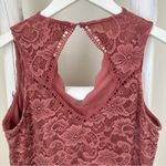 Francesca's Collections Lace Mini Dress in Dusty Rose Size XS Photo 4