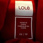 Lole Essential Up Jacket Full Zip Long Sleeve Mock Neck Zipper Pocket Red XS Photo 2