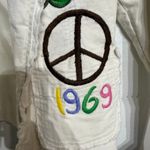 Johnny Was  White Embroidered Corduroy Blazer Sz S Photo 4