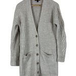 Banana Republic  Cozy Long Cardigan Womens S Cream Wool Boho Grandmacore Neutral Photo 0