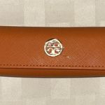 Tory Burch Burnt Orange Leather Eyeglass Case Photo 0