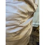 La Femme  Champagne Beaded Off Shoulder Ruched Satin Mermaid Gown Dress 6 = S Photo 9