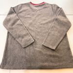Womens Gray Fleece Long Sleeve Christmas Tree Holiday Embroidered pullover L Size undefined Photo 7