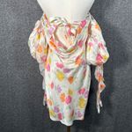 For Love & Lemons  Hazel Floral Satin Strapless Mini Dress Medium Photo 6