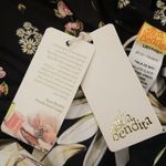 Agua Bendita ππ Roma Moss Bikini Top ~ Black Floral Print XL NWT Photo 14