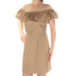 1. State  Womens Khaki Sleeveless Above The Knee Sheath Dress Photo 79