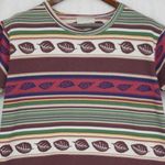 Arizona Jeans Vintage USA Made  Floral Stripe Top XL Photo 3