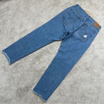 Levi's Levi’s Women’s Wedgie Icon Fit Ankle Jeans Button Fly High Rise Raw Hem Blue 29 Photo 5