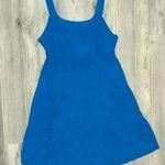 Fashion Bug  Turquoise Blue Sleeveless Midi Tiered Dress 100% Cotton Size 1X Photo 4