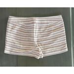 Ann Taylor Loft Riviera Shorts Size 14 Pink Cream Striped Casual Photo 1