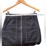 Diane Von Furstenberg  Black Pencil Skirt with Front Zipper Photo 4