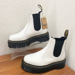 Dr. Martens 2976 White Quad Smooth Leather Platform Chelsea Boots Size 6 Women’s Photo 1