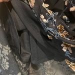 Lulus NWT Evenings With You Dark Teal Floral Burnout Velvet Asymmetrical Dress M Photo 8