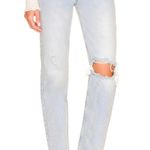 Free People We the Free Lasso Ripped Straight Leg Jeans Photo 1