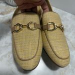Ann Taylor NWOT Chain Bit Straw Loafers In Natural Size 11M Photo 2