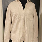 Madewell 💜  Confetti Color Tan Flannel Button Down Shirt with Pockets Photo 0