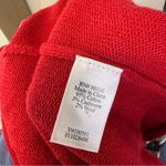 Coldwater Creek  Red Sleeveless Long Length Red Knit Cardigan Christmas Holiday M Photo 6