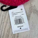 UGG  Chunky Rib Beanie With Leather Logo OS Stripe Cerise Multi $58 Photo 2