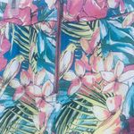 Loft Ann Taylor Petites Bird Floral Tropical Print Denim Pencil Skirt Si… Photo 3