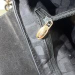 Furla  Vintage Black Leather Chain Shoulder Bag Flap Closure Gold Tone Hardware Photo 10