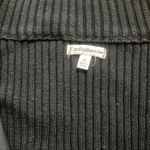 Croft & Barrow Black Knit & Quilted Full Zip Ribbed Turtleneck XL Jacket Pocket Photo 3