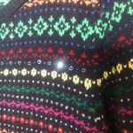 Talbots Womens Sweater Cardigan Size XL Multi Color Nylon Lambswool Floral Photo 4