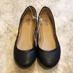 🆕 Mossimo Ona solid black scrunch slip on round toe solid black ballet flats Size 5 Photo 1