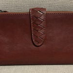 None Brown Leather Wallet Photo 0