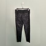 PINK - Victoria's Secret 2012 VTG Victoria's Secret PINK Yoga Legging Crop Black Sparkly Tribal Sz M Photo 3