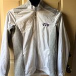 Antigua  White and Gray Windbreaker Jacket Photo 1