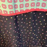 Umgee  Teal Pink Navy Long Sleeve Mini Shift Dress Boatneck XL Boho Lagenlook Photo 4