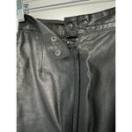 ItalModa Vintage Leather Black Pencil Skirt Sz XS Photo 5