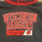 WISCONSIN BADGERS HOODIE Gray Size XL Photo 2