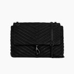 Rebecca Minkoff  Black Quilted Shoulder Bag Photo 12