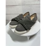 Vince Camuto  Womens Barita Gray Suede Slip on‎ Casual Shoes Size 8.5 Rhinestones Photo 8