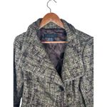 ZARA Woman Size 12 Tweed Plaid Blazer Jacket Green Brown Wool Blend Button Front Photo 1