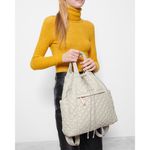 MZ Wallace Metro Convertible Quilted Nylon Water Resistant Grey Backpack Women’s Photo 13