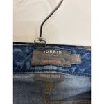 Torrid  Jeans Womens 12 Blue Crop Boyfriend Straight Vintage Stretch Frayed Hem Photo 2