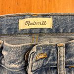 Madewell  The Mom Jean High Rise Crop Distressed Jeans Size 27 Photo 1