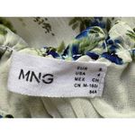 SPRING Cottage Core Ocean Long Flowy Green/Blue Floral Sheer Dress Women’s 4 MNG Green Photo 10