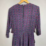 Vintage 90s Jumpsuit Women Cropped Paisley Funky Pattern Rayon Romper Bold Vest Purple Size L Photo 4