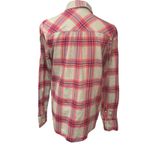 J.Crew Women's Collared Long Sleeve Cotton Button Down Flannel Shirt Size Small Red Photo 4