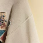 Hanes Vintage 90s Floral Patchwork Graphic Sweatshirt / Sweatshirt Dress White Sz S/M Photo 6