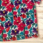 Notations Women’s Size 12 Floral Top  Brand Pink Purple Blue Flowers Print Large Photo 1