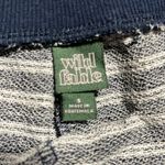 Wild Fable  Cotton Knit Shorts Navy Blue Stripe Elastic Drawstring Waist Womens S Photo 6