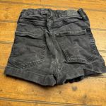 Aeropostale Shorts Womens Size‎ 2 Black Super High Rise Curvy Midi Distressed Photo 3