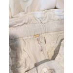 Free People Womens Pants White Margate Paperbag Pleated High Waisted Cropped XS Photo 3